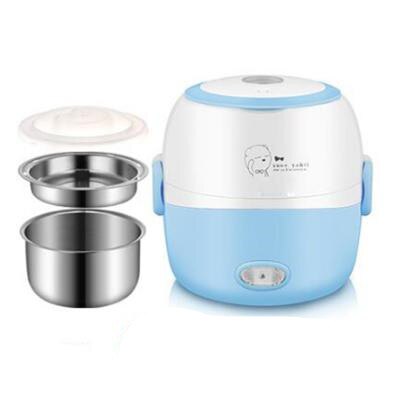 Rice Cooker Thermal Heating Electric Lunch Box Portable Food Steamer Cooking Container Meal Lunchbox Warmer: C