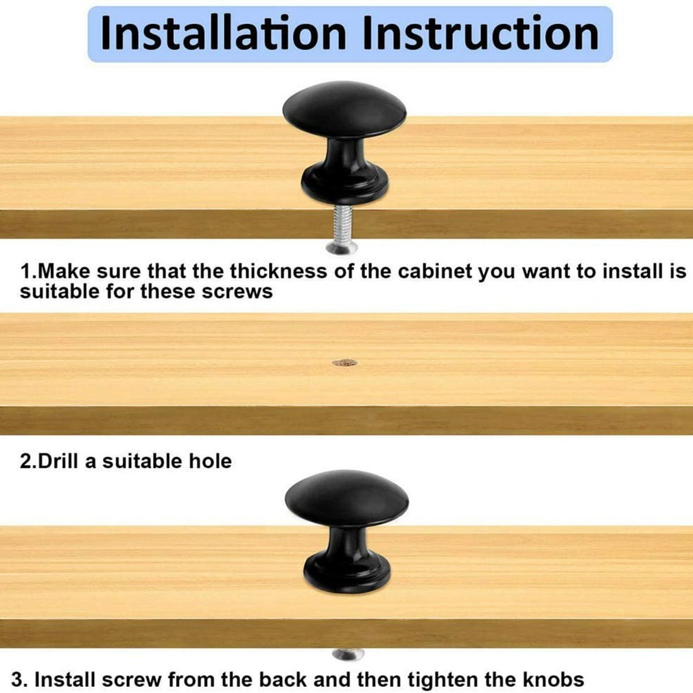 20Pcs Lade Knoppen Meubelknoppen Lade Handvatten Handvat Met Ronde Plaat Top Voor Kast Lade Keuken