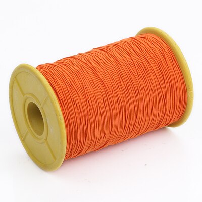 0.5mm breedte Elastische koorden ultrafijne Lijn Rubberen Band voor Ondergoed Naaien Accessoire Sieraden Armbanden Kralen DIY Craft Supply: orange