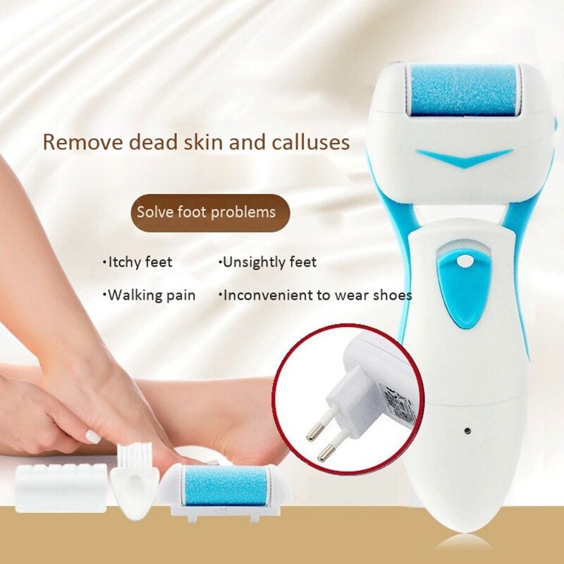 Eu-stik elektriske callusfjernere, genopladelig fodfil elektronisk callus shaver til fødder pedicure sæt: Default Title