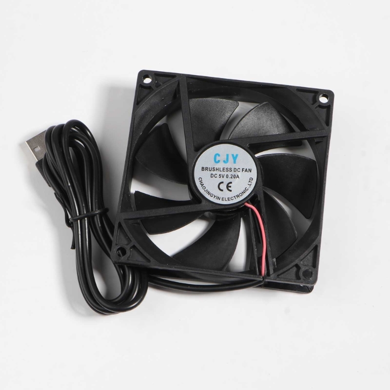 1Pack 90mm USB Fan 5V Brushless Cooling Fans for PC Computer Case Cooler for Raspberry Radiator Ventilation