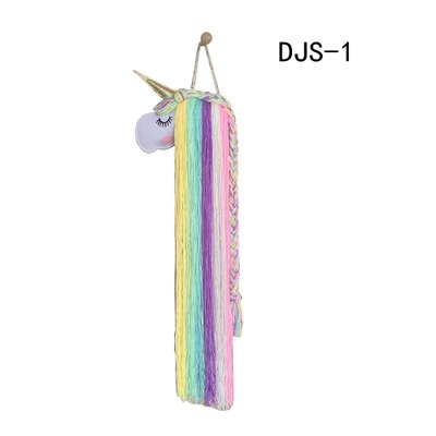 INS-horquillas de unicornio de fieltro para niños, accesorios para el cabello, cinturón de almacenamiento para colgar en la pared, tiara, cinturón de acabado, estante de acabado: 1