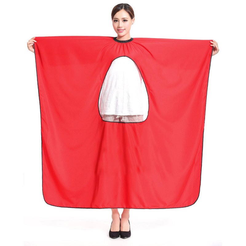 Adult Salon Hair Cut Hairdressing Barbers Hairstylist Cape Gown Waterproof Barber Cover Cloth Transparent Covers SMR88