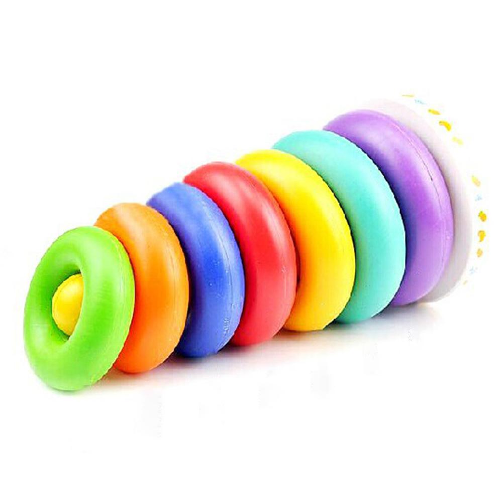 Kuulee børn klassisk farverig cirkel musik tumbler lag legetøj musikalske farverige regnbue tumbler lagdeling