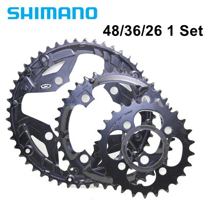Shimano – plateau de pédalier à 9 vitesses pour vélo, pièces de réparation, Original, FC-M391 FC-M390, 48T 44T 36T 32T 22T: 1 Set