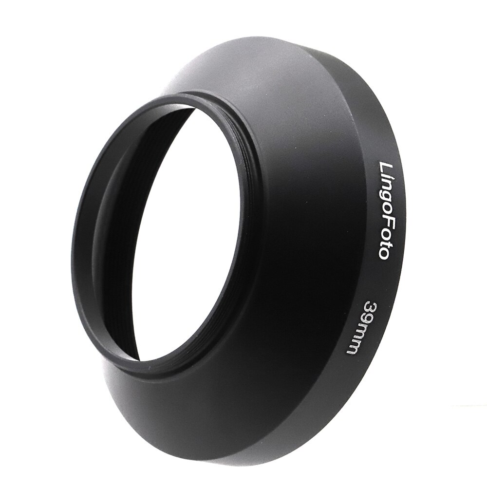 30.5/37/39/40.5/43/46/49Mm Schroef-In Metalen Groothoek Zonnekap Set, lens Hood +-Side Geknepen Lensdop + Reinigingsdoekje