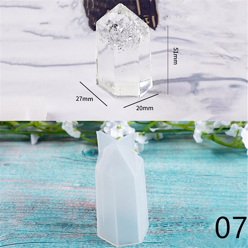 SNASAN Crystal pendulum wisiorek z otworem silikonowe formy narzędzie jubilerskie żywica epoksydowa UV formy suszony kwiat żywica dekoracyjne rzemiosło: 07