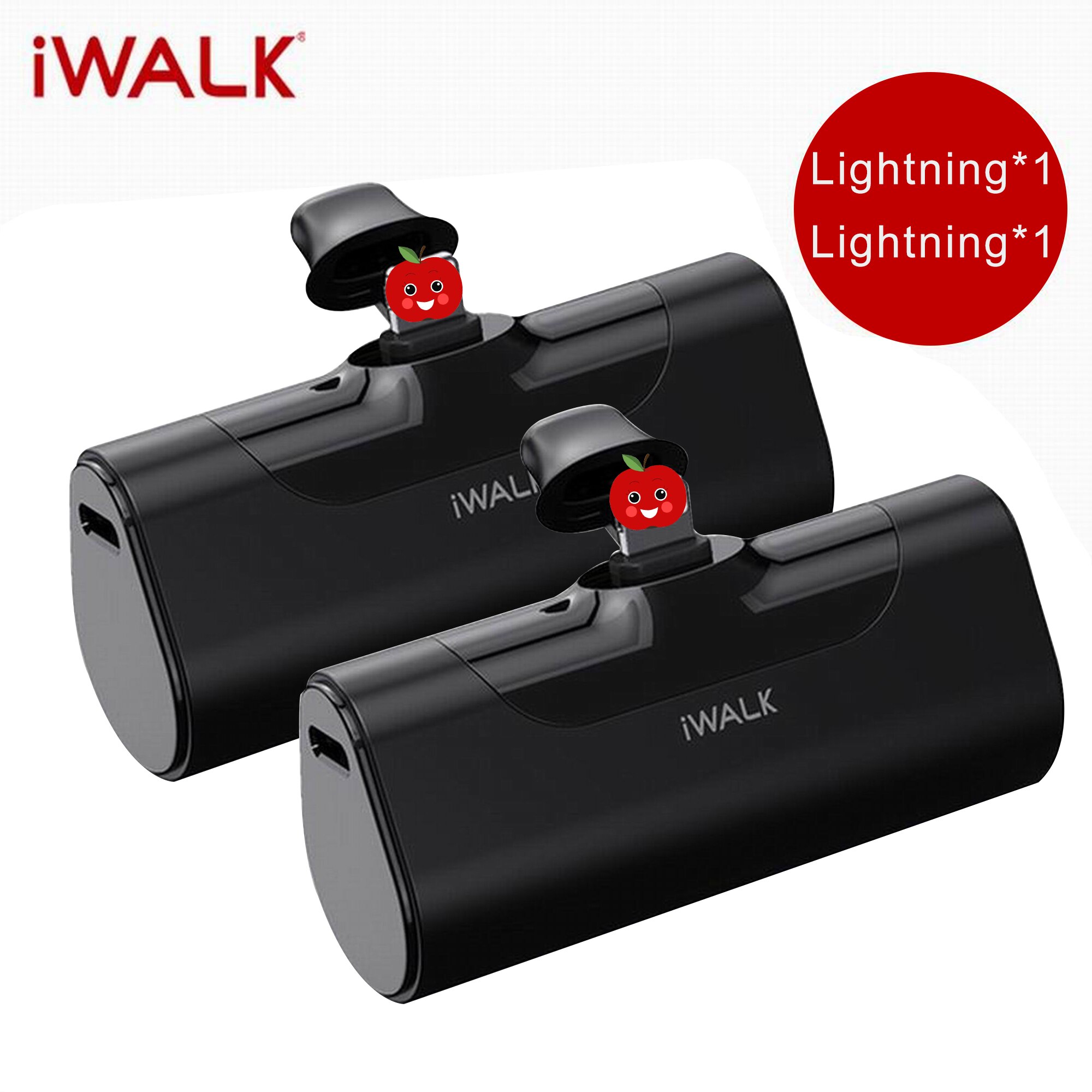 IWALK – Mini chargeur Portable de voyage, 4500mAh, Type C, mignon, Power Bank, pour téléphone Portable Xiami, Iphone: green