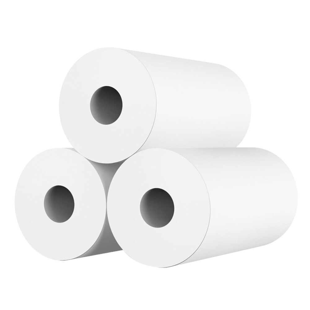 10 rollen Universal Glatte Studenten Instant Drucken Tragbare Holz Zellstoff Professionelle Foto Thermische Papier Weiß Kinder Kamera