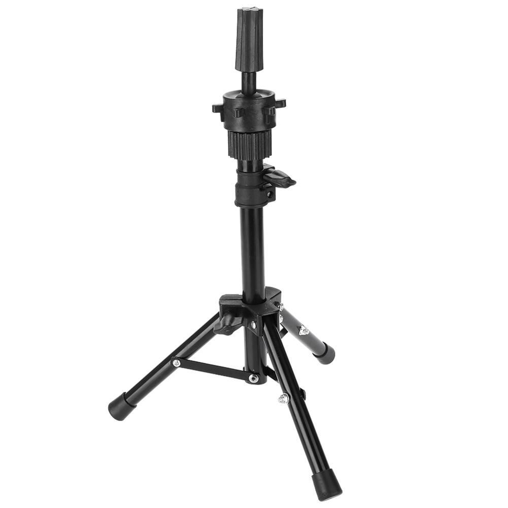 Mannequin Head Stand Holder Tripod Hair Styling Practice Hairdressing Training Head Mannequin Rack Clamp Hair Styling Tools: Black