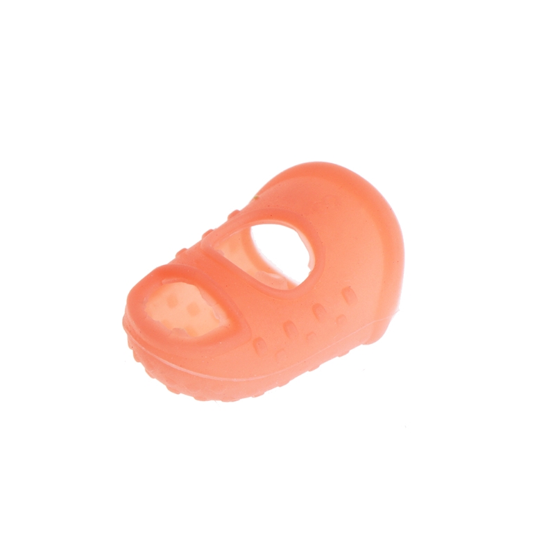 Silikon fingerborg finger skyddar sömnad sömnad needlewk verktyg slumpmässiga cols: B