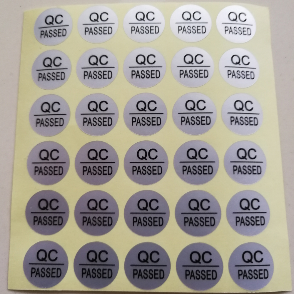 200pcs 16MM DIAMETER QC PASSED stickers matte silver adhesive waterproof