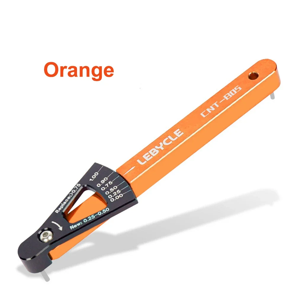 MTB Fahrrad Kette Verschleiß Anzeige Messgerät Verknüpfungen Prüfer Aluminium Legierung Ketten Messgerät Messung Rennrad Reparatur Genaue Werkzeuge: Orange