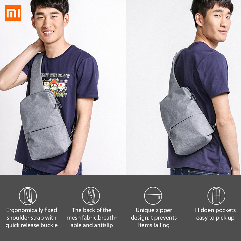 Originele Xiaomi Rugzak Sling Borst Bag Waterdichte Sling Urban Leisure Schoudertassen Sport Rugzak Unisex Rugzak