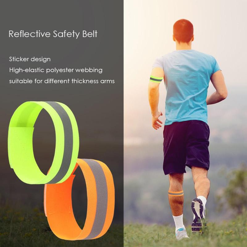 Nacht reflecterende veiligheidsgordel armband enkel polsband beenband sticker ketting hoge zichtbaarheid buitensporten fiets joggen