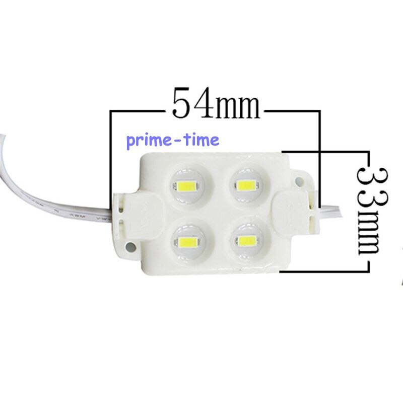 Super heller 100 STÜCKE SMD 5630 4 LED-modul DC12V Injektion wasserdichte IP68 weißes quadrat LED-modul licht für zeichen knapp
