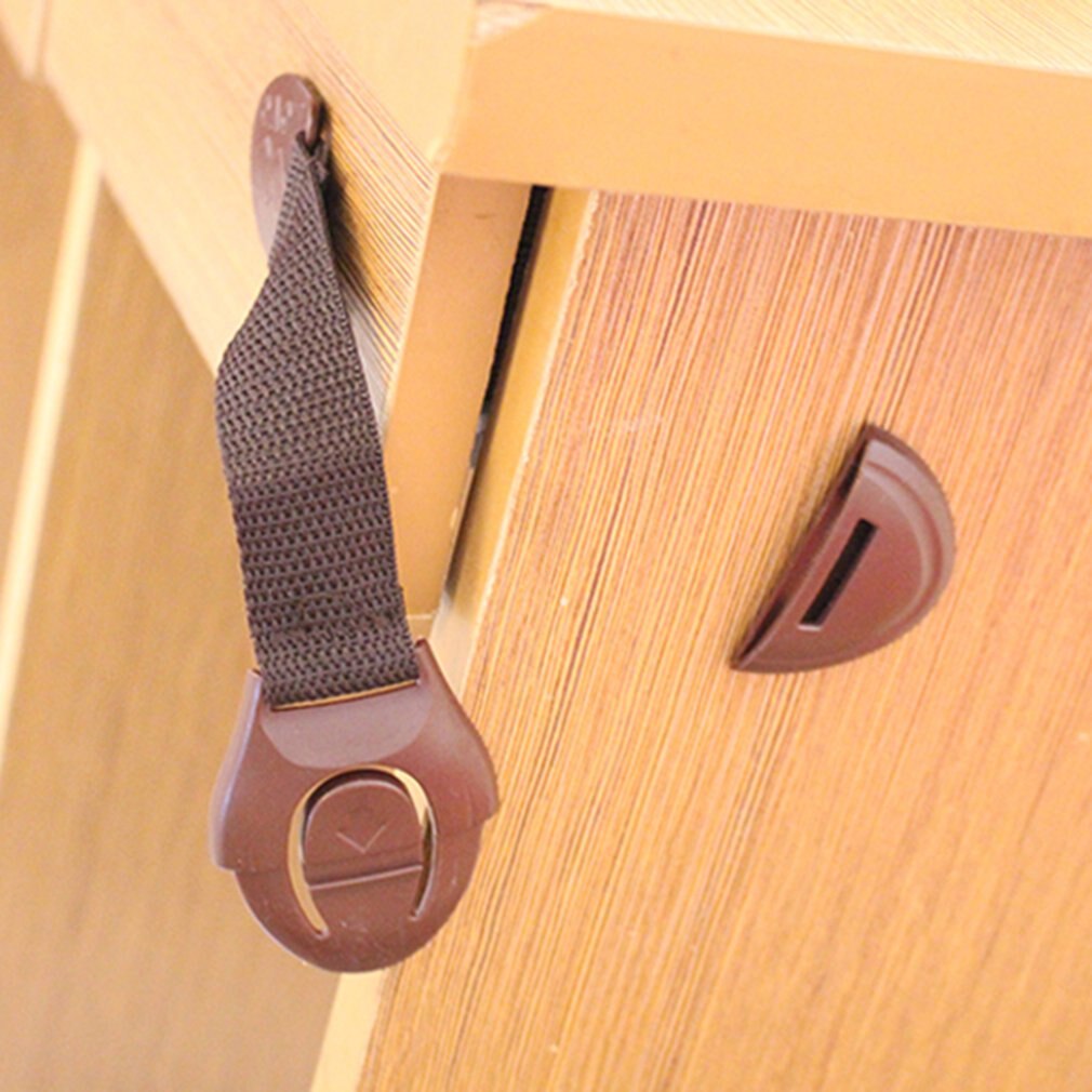 3Pc Kinderen Veiligheidsslot Ladeblokkering Multifunctionele Garderobe Koellade Gesp Safty Ladeblok Koelkast Deur Adhesiv Lock