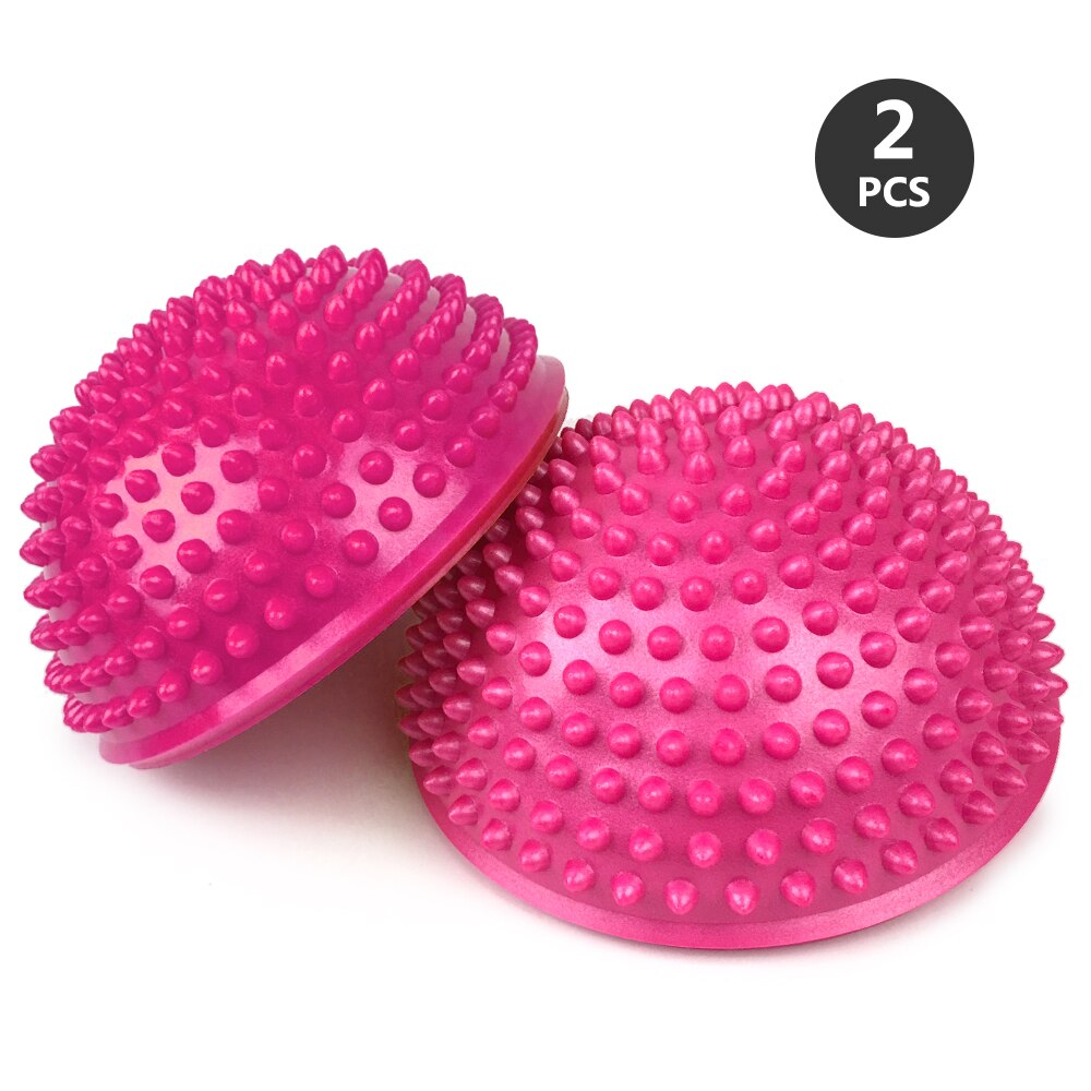 Inflatable Yoga Foot Massage Ball 16CM Massage Balance Pods Body Rolling Foot Wakes Spiky Point for Gym Fitness Pilates