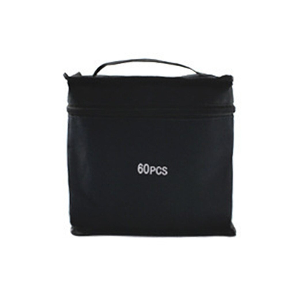 Hoge Capaciteit Canvas Draw Mark Etui Opbergtas 24/30/36/40/48/60/80 pcs Marker Opbergtas Schoolbenodigdheden: 60PCS 