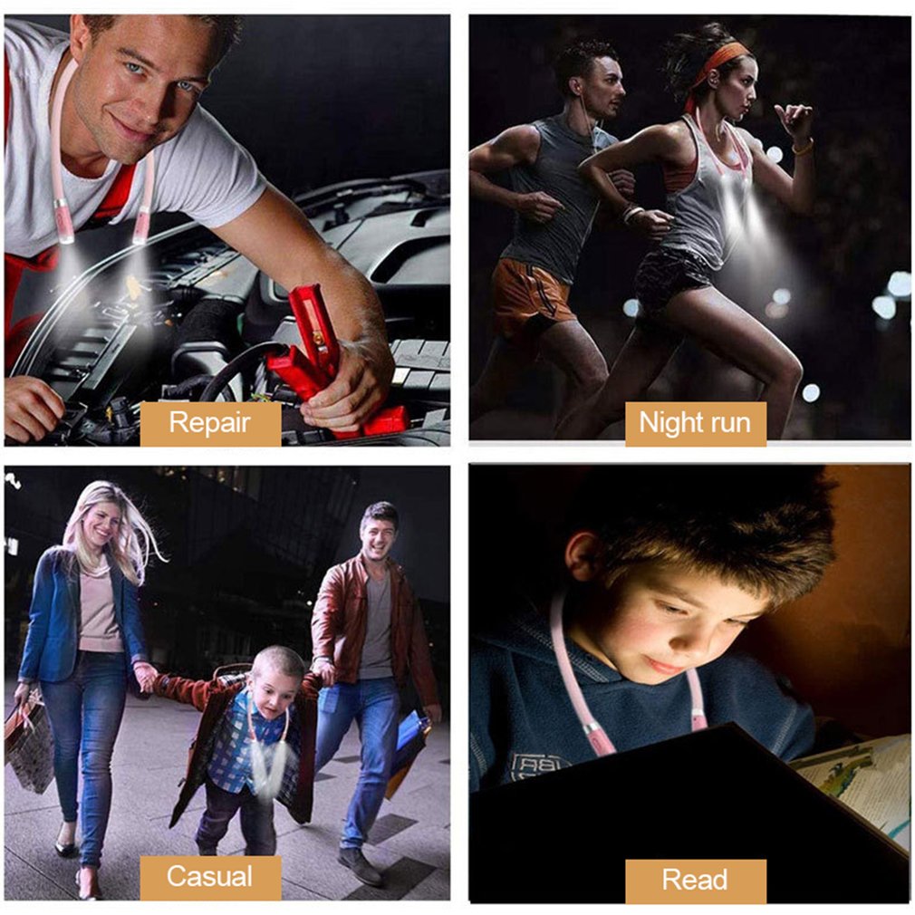 Flexible Handsfree LED Neck Light Book Reading Lamp Night Flashlight Camping Light Led Neck Reading Light