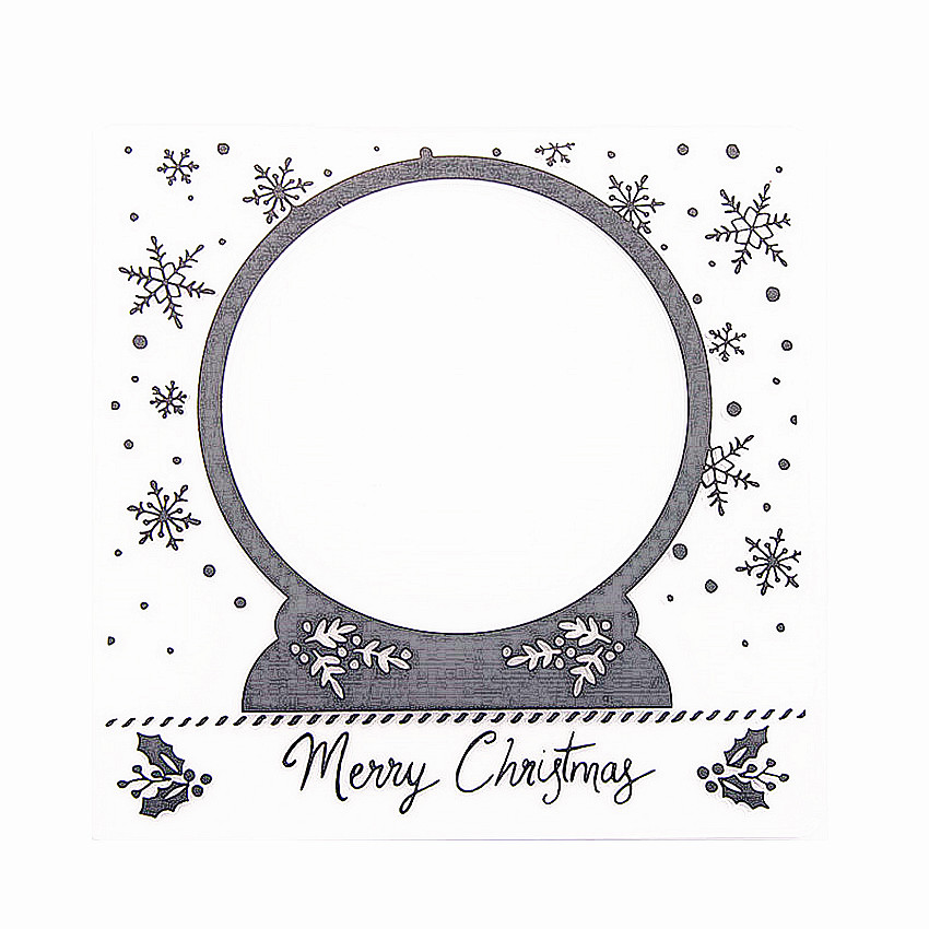 Easter plastic clock template Christmas wreath craft card making paper card album wedding decoration Embossing folders