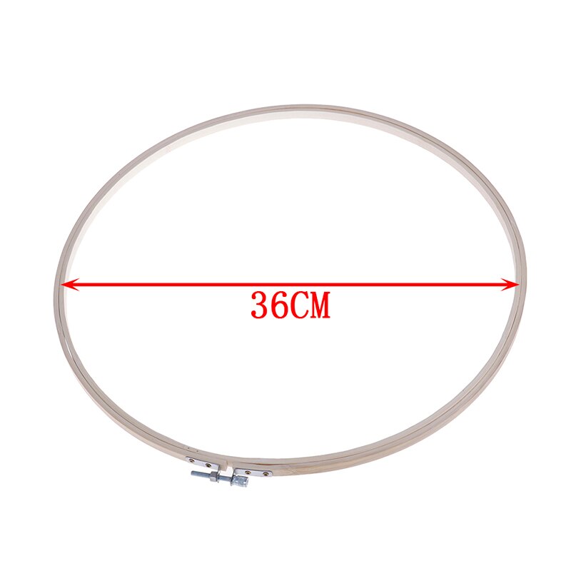 Bambus træ broderi ring ringe broderi hoop ramme sæt til gør-det-selv-korssting nåle håndværksværktøj dia 8cm-40cm: 36cm