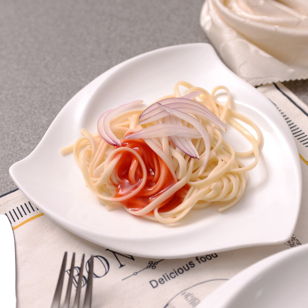 8inch/10inch high end hotel restaurant dishes ceramic plate breakfast dinner plate snack tray bone china food dishes