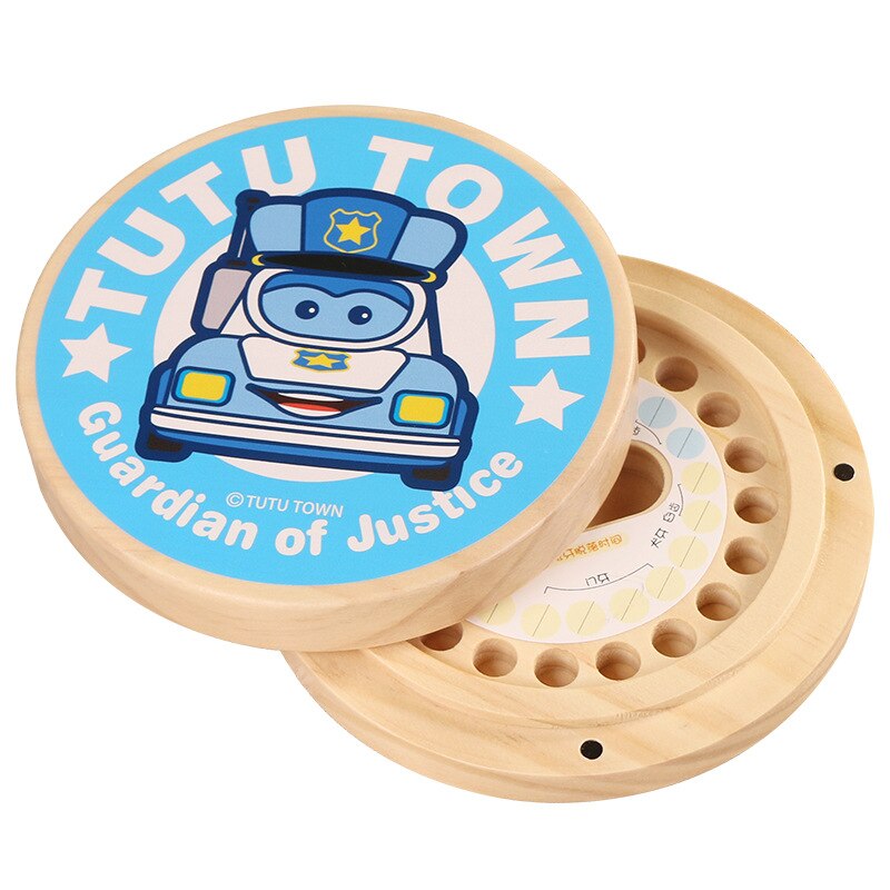 Child baby fetal tooth box wooden souvenir tooth collection box boys birthday collection memories