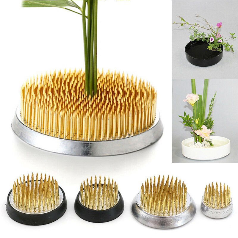 Ikebana kenzan neula kukkapohjapidike piikikäs sammakko kiinteät työkalut kukka-asetelma pin kukka insertti pohjatappi