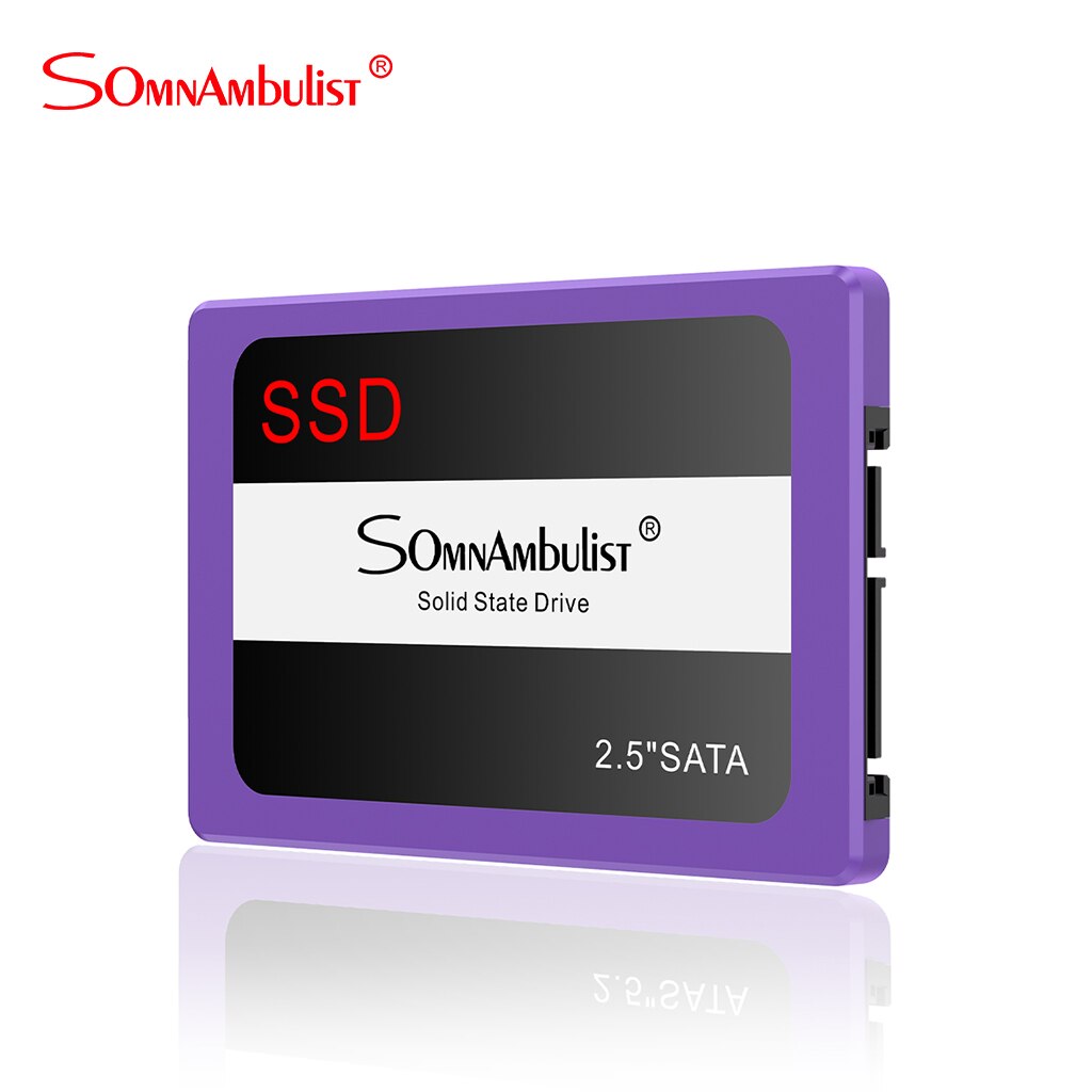 Nuovo ssd viola in plastica 60G 120G 240G 480G 960G 2T disco rigido a stato solido desktop SATA notebook SSD