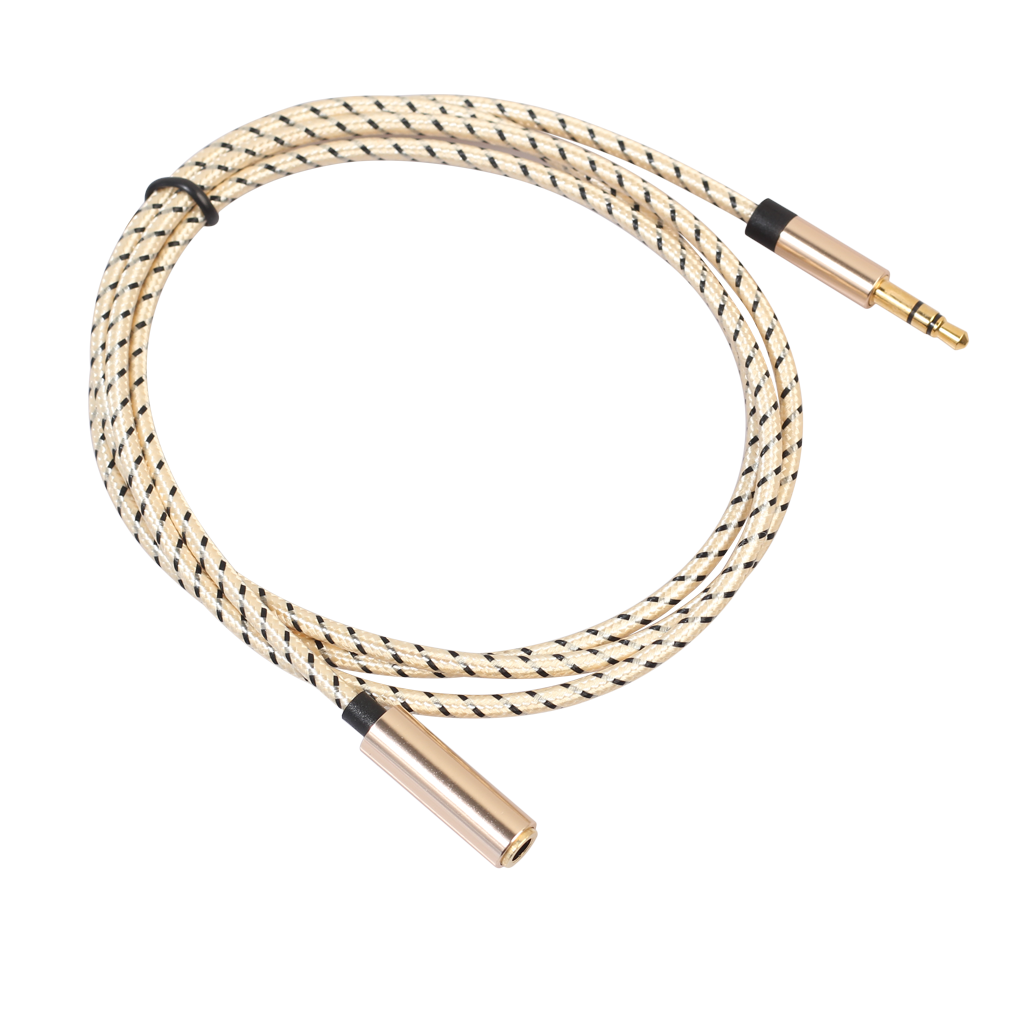 Headphone Extension Cable M/F Audio Stereo Extender Cord 3.5mm Jack Male To Female Stereo Audio Aux Cable Earphone 3.5 Mm Cable: 1m