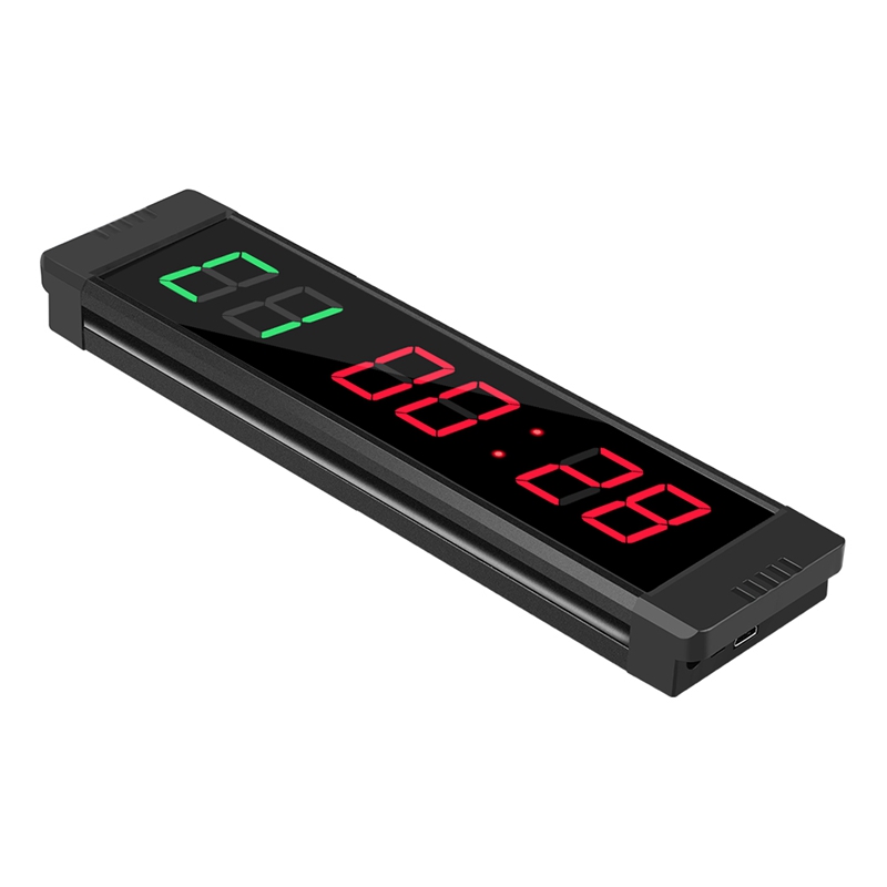 Minuterie d&#39;intervalle LED Programmable, horloge, chronomètre de sport pour Fitness, prise ue