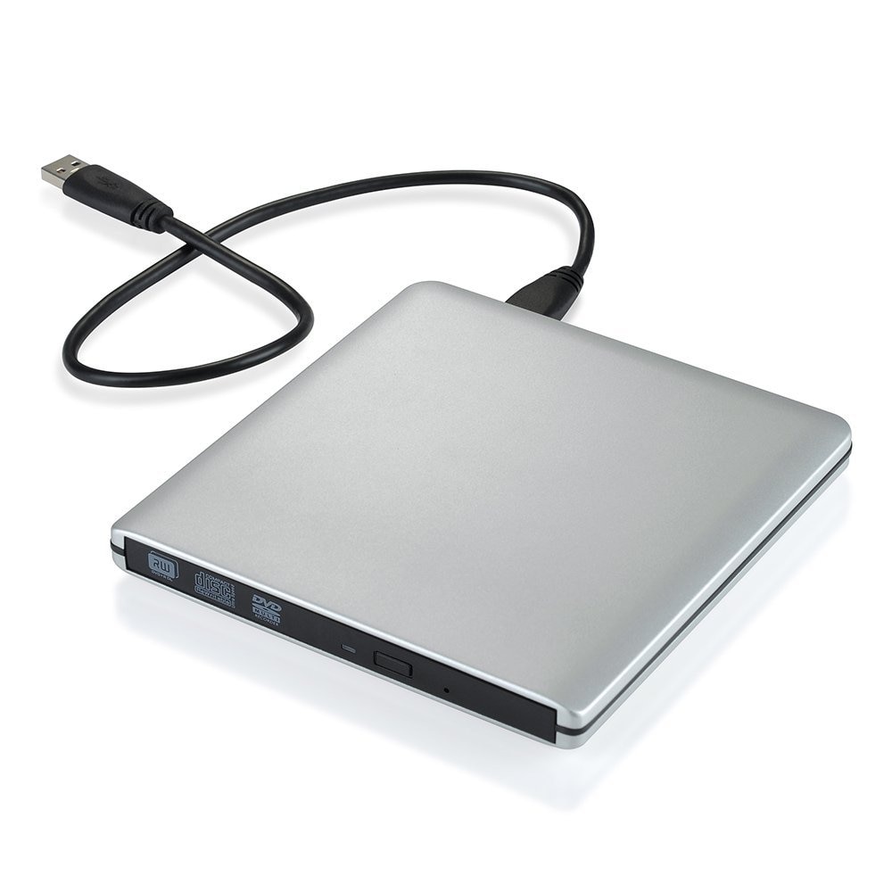 Voor Samsung Asus Dell HP Ultrabook USB 3.0 Externe DVD Speler 8X DVD-ROM Combo Reader 24X CD-R Brander Slim Optische drive Silver