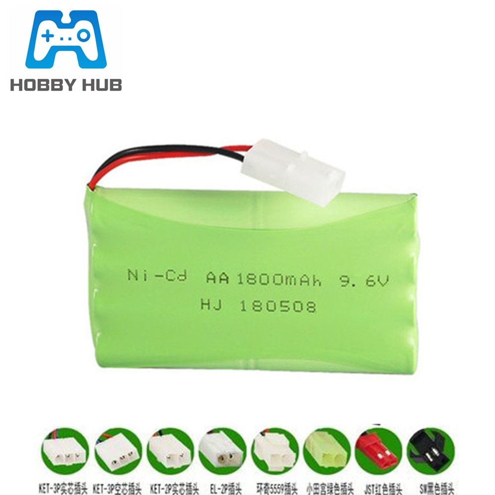 1800mAh 9,6 v Batterie Für RC Auto batterie 9,6 v nicd akku für RC Spielzeug Auto Stiefel Lkw Pistole