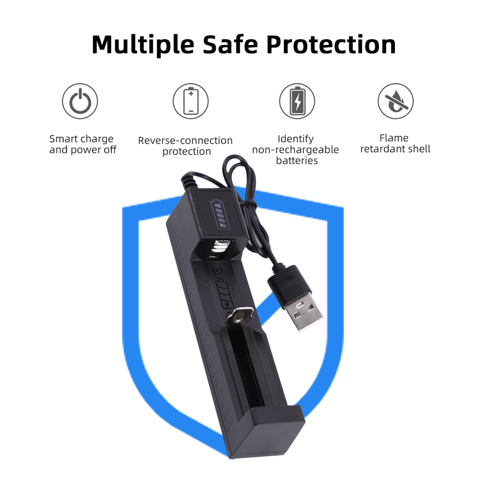 Universal- 18650 Batterie Ladegerät Neue Clever USB aufladen für Lithium-akku Ladegerät Li-Ion 18650 26650 14500 17670