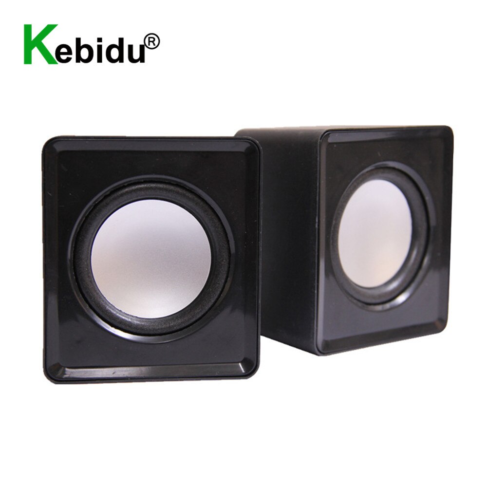 Plug &amp; Play Usb Wired Mini Speaker Computer Speakers Bass Stereo Muziekspeler Subwoofer Sound Box Voor Pc Telefoons