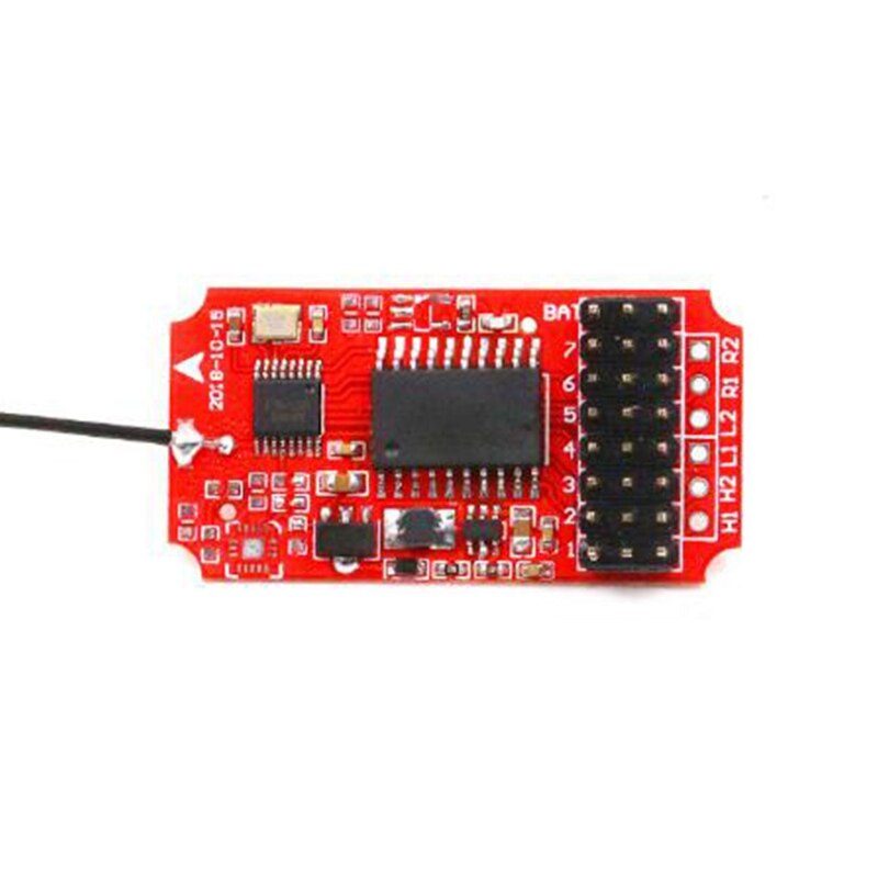 2.4G 7CH Single Hand Radio System Transmitter Dual Motor Difference Turn for RC Boat Eskateboard U-Shaped Lifebuoy