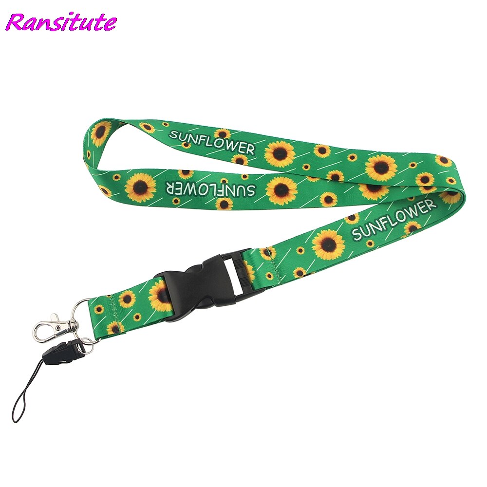 Ransitute  r1488 grön solros dold funktionsnedsättningskort id -innehavare visitkort bil nyckelring nyckelring hållare smycken: 3