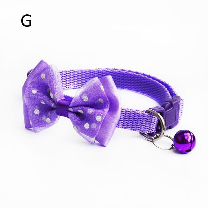 Misterolina katte hunde butterfly krave justerbar klokke slips halsbånd dejlige katte hund hvalp butterfly halsbånd kæledyrsartikler peq 2196: G