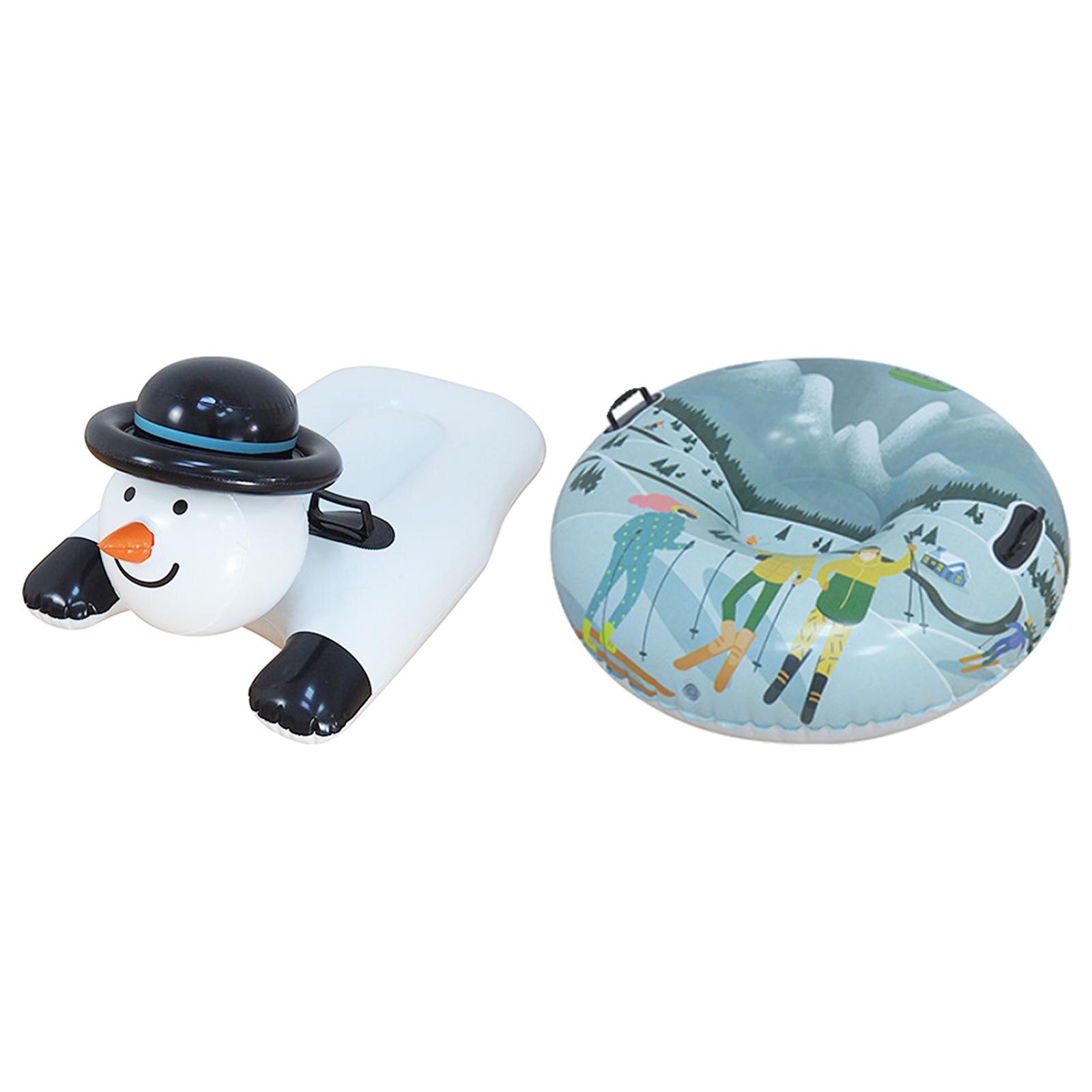 Schnee Rohr 42 zoll Aufblasbare Riesen Verdickt Einfrieren Beständig Schnee Schlitten für Wasser Schwimmbad