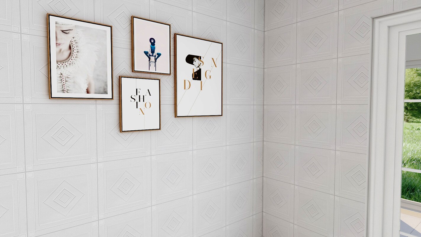 3D Tape Boor Behang Waterdichte En Vochtbestendige Plafond Slaapkamer Achtergrond