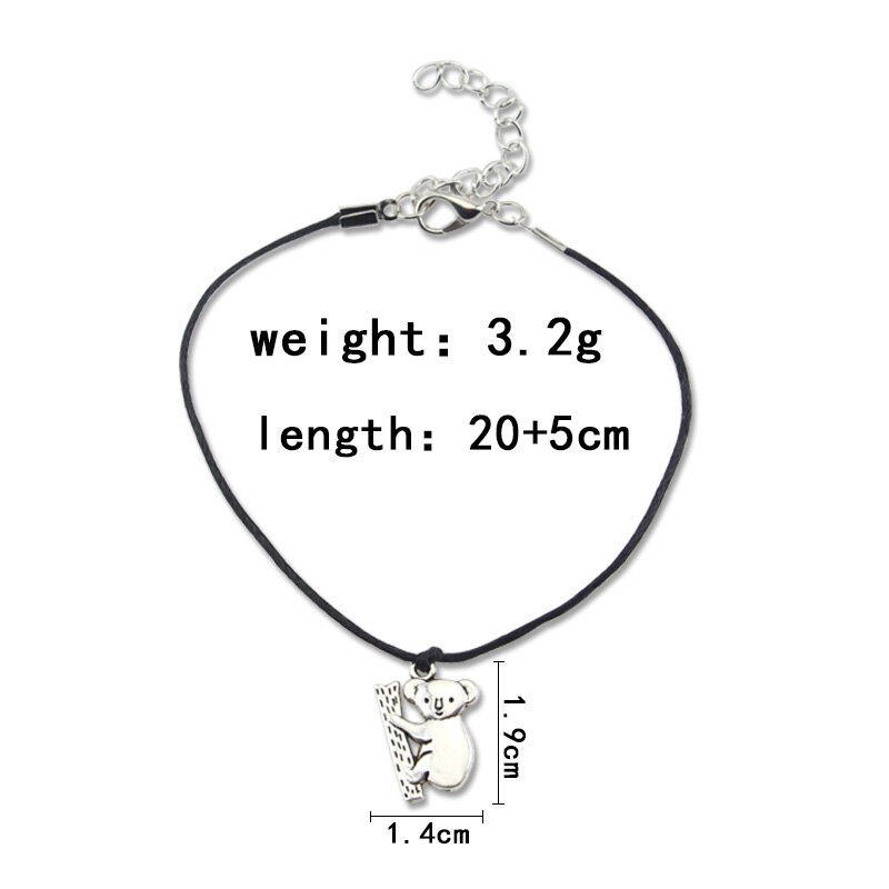 1Pc Charms Koala Handgemaakte Craft Hanger Maken Fit Vintage Tibetaanse Brons Zilver Kleur Diy Voor Armband Ketting