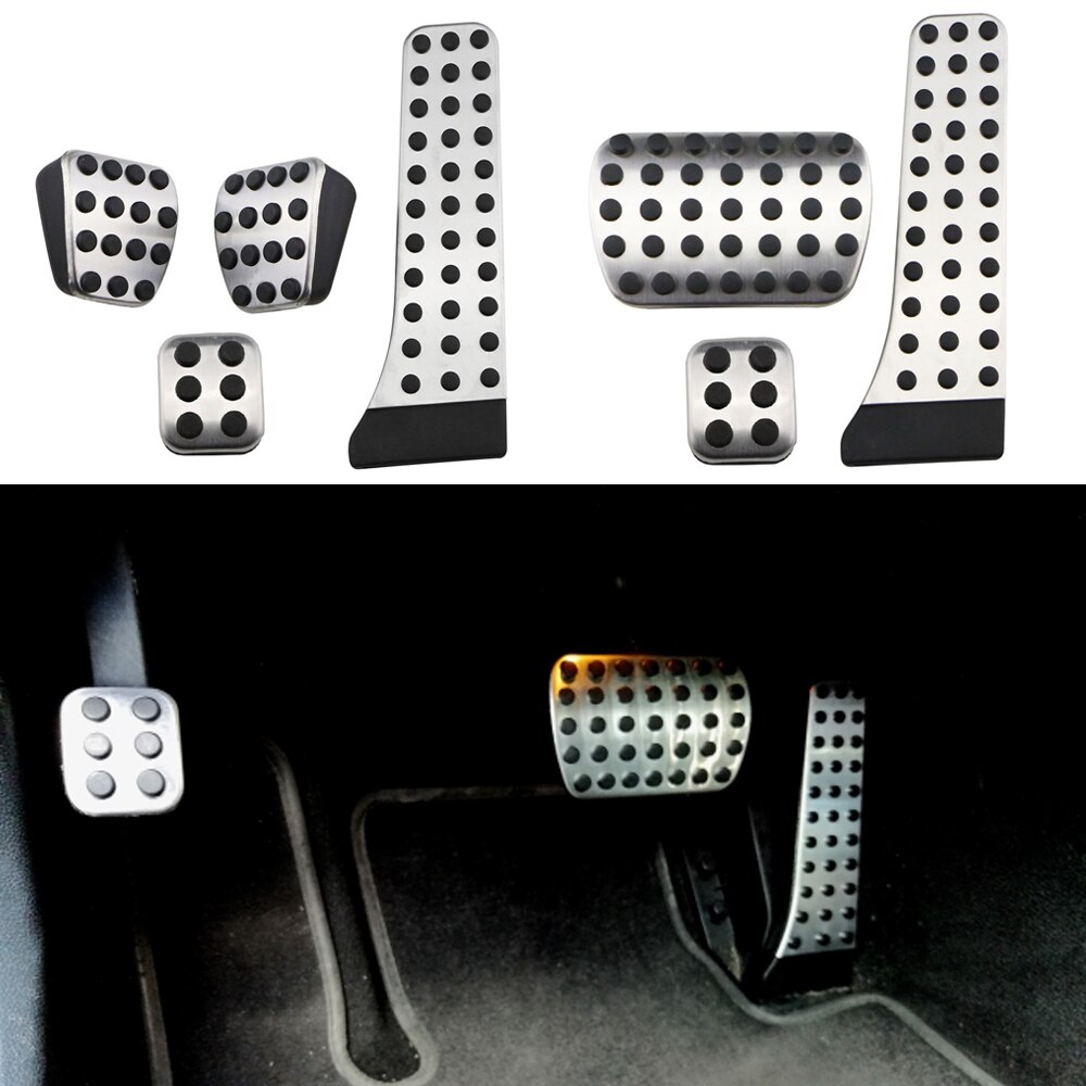 Stainless steel pedal for Mercedes Benz C E S GLK SLK CLS SL-Class W203 W204 W205 W210 W211 W212 accelerator brake footrest pad