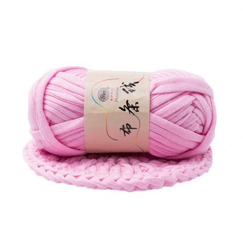 Neue Hand-stricken gewebte Gewinde Starke Korb Decke Geflochtene DIY Häkeln Tuch Phantasie Garn: hell Rosa