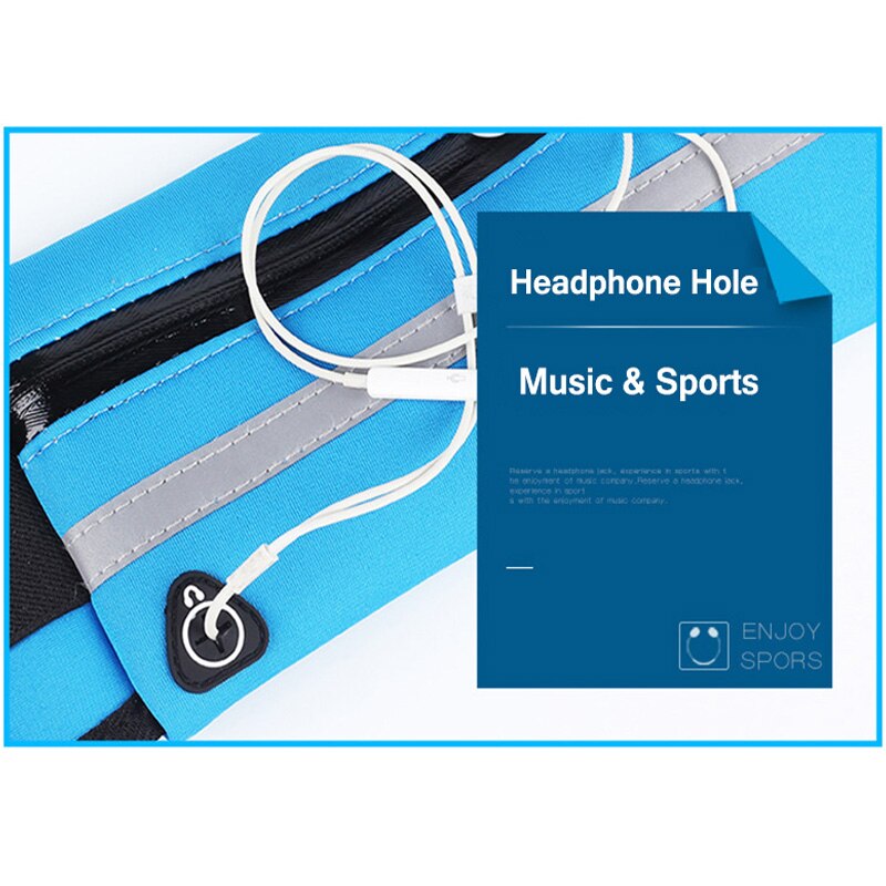 V mobil  m9 6.3 tommers vanntett utendørs sportsløp midjebelter veske telefonholder for v mobil mate 20 5.85 '' armbånd på hånden