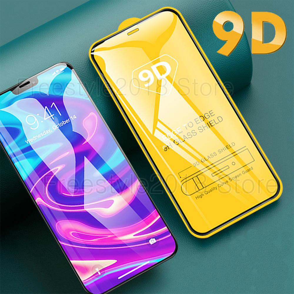 9D 2 sztuk szkło hartowane dla iPhone 12 Pro Max ochraniacz ekranu dla iPhone 6 6s 7 8 XS XR 11 12 Mini pełna pokrywa szkło ochronne