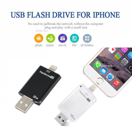 8/32/64/128gb/256g usb i flash -stasjon u disk otg minnepinne for iphone 5 5s 6 6 plus 7 8 for ipad 4 air mini 2 3 4 android
