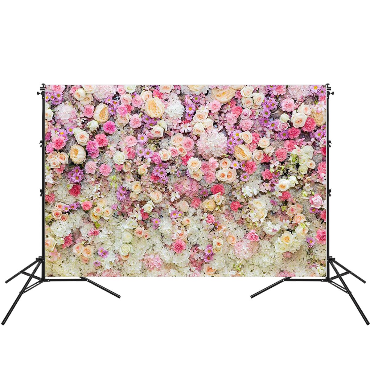 Vinyl Photo Studio Background Cloth 3D Flower Wall Photography Backdrop For Wedding Party Photo Prop Photography Flower Party: 1
