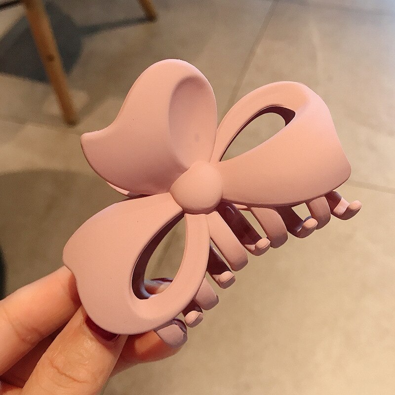 Klauw Clip Voor Vrouwen Stoere Zwarte Plastic Haar Klauw Grote Size Haar Klemmen Voor Haaraccessoires Voor Haar Thuis: Pink3