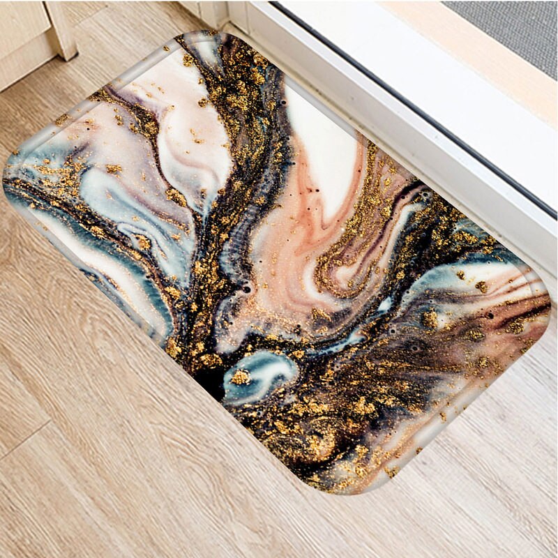1 kpl 40*60cm kiviraita marmorikuvio luistamaton mokka matto ovimatto ovimatto ulkokeittiö olohuone lattiamatto matto 48269: 2dd-48269-011